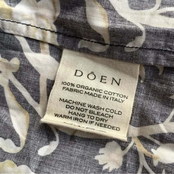 Doen Benoit Cotton Ruched Bust Midi Maxi Dress Noir Columbia Street Floral Black - Picture 12 of 14